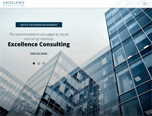 Tablet Screenshot of excellence-consulting.com